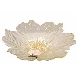 Colorina Handmade Glass Lotus Flower Decorative Bowl